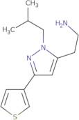 2-(1-Isobutyl-3-(thiophen-3-yl)-1H-pyrazol-5-yl)ethan-1-amine