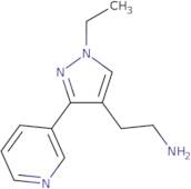 2-(1-Ethyl-3-(pyridin-3-yl)-1H-pyrazol-4-yl)ethan-1-amine