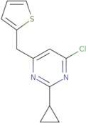 4-Chloro-2-cyclopropyl-6-(thiophen-2-ylmethyl)pyrimidine