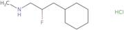 (3-Cyclohexyl-2-fluoropropyl)(methyl)amine hydrochloride