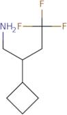 2-Cyclobutyl-4,4,4-trifluorobutan-1-amine