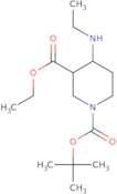 1-(tert-Butyl) 3-ethyl 4-(ethylamino)piperidine-1,3-dicarboxylate