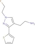 2-(1-(2-Fluoroethyl)-3-(thiophen-2-yl)-1H-pyrazol-4-yl)ethan-1-amine