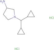 1-(Dicyclopropylmethyl)pyrrolidin-3-amine dihydrochloride