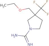 3-(Ethoxymethyl)-3-(trifluoromethyl)pyrrolidine-1-carboximidamide