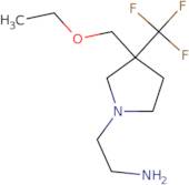 2-(3-(Ethoxymethyl)-3-(trifluoromethyl)pyrrolidin-1-yl)ethan-1-amine