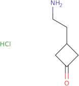 3-(2-Aminoethyl)cyclobutan-1-one hydrochloride