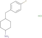 4-[(4-Fluorophenyl)methyl]cyclohexan-1-amine hydrochloride