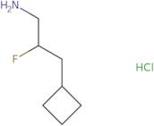 3-Cyclobutyl-2-fluoropropan-1-amine hydrochloride