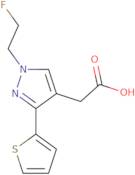 2-(1-(2-Fluoroethyl)-3-(thiophen-2-yl)-1H-pyrazol-4-yl)acetic acid