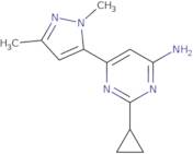 2-Cyclopropyl-6-(1,3-dimethyl-1H-pyrazol-5-yl)pyrimidin-4-amine