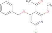 1-(4-(Benzyloxy)-6-chloro-2-methoxypyridin-3-yl)ethan-1-one