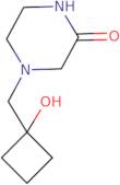 4-[(1-Hydroxycyclobutyl)methyl]piperazin-2-one