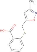 2-{[(3-Methyl-1,2-oxazol-5-yl)methyl]sulfanyl}benzoic acid