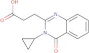 3-(3-Cyclopropyl-4-oxo-3,4-dihydroquinazolin-2-yl)propanoic acid