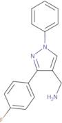 [3-(4-Fluorophenyl)-1-phenyl-1H-pyrazol-4-yl]methanamine