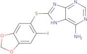 8-((6-Iodobenzo[D][1,3]dioxol-5-yl)thio)-9H-purin-6-amine