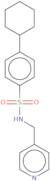 4-Cyclohexyl-N-[(pyridin-4-yl)methyl]benzene-1-sulfonamide