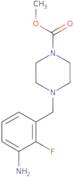 Methyl 4-[(3-amino-2-fluorophenyl)methyl]piperazine-1-carboxylate