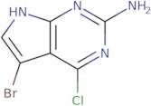 5-Bromo-4-chloro-7H-pyrrolo[2,3-d] pyrimidin-2-amine