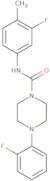 N-(3-fluoro-4-methylphenyl)(4-(2-fluorophenyl)piperazinyl)formamide