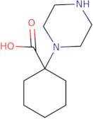 1-(Piperazin-1-yl)cyclohexane-1-carboxylic acid