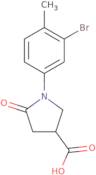 1-(3-Bromo-4-methylphenyl)-5-oxopyrrolidine-3-carboxylic acid