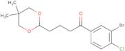 3'-Bromo-4'-chloro-4-(5,5-dimethyl-1,3-dioxan-2-yl)butyrophenone