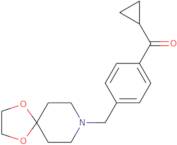 Cyclopropyl 4-[8-(1,4-dioxa-8-azaspiro[4.5]decyl)methyl]phenyl ketone