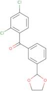 2,4-Dichloro-3'-(1,3-dioxolan-2-yl)benzophenone