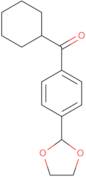 Cyclohexyl 4-(1,3-dioxolan-2-yl)phenyl ketone