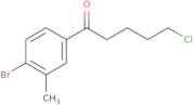 1-(4-Bromo-3-methylphenyl)-5-chloro-1-oxopentane