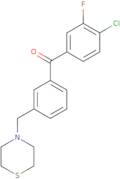 4-Chloro-3-fluoro-3'-thiomorpholinomethyl benzophenone