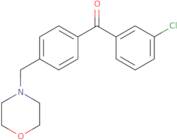 (3-Chlorophenyl)(4-morpholin-4-ylmethylphenyl)methanone