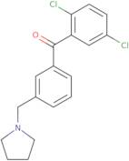 2,5-Dichloro-3'-pyrrolidinomethyl benzophenone