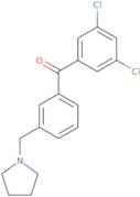 3,5-Dichloro-3'-pyrrolidinomethyl benzophenone