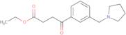 Ethyl 4-oxo-4-[3-(pyrrolidinomethyl)phenyl]butyrate