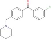 3-Chloro-4'-piperidinomethyl benzophenone