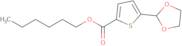 Hexyl 5-(1,3-dioxolan-2-yl)-2-thiophenecarboxylate