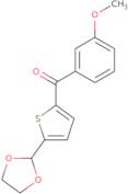 5-(1,3-Dioxolan-2-yl)-2-(3-methoxybenzoyl)thiophene