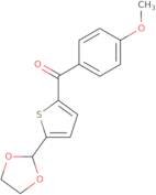 5-(1,3-Dioxolan-2-yl)-2-(4-methoxybenzoyl)thiophene