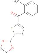 5-(1,3-Dioxolan-2-yl)-2-(2-methylbenzoyl)thiophene