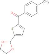 5-(1,3-Dioxolan-2-yl)-2-(4-methylbenzoyl)thiophene