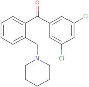 3,5-Dichloro-2'-piperidinomethyl benzophenone