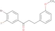 4'-Bromo-3'-fluoro-3-(3-methoxyphenyl)propiophenone