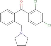 2,4-Dichloro-2'-pyrrolidinomethyl benzophenone