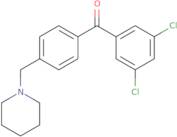 3,5-Dichloro-4'-piperidinomethyl benzophenone