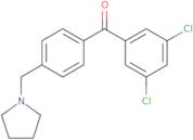 3,5-Dichloro-4'-pyrrolidinomethyl benzophenone