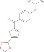 5-(1,3-Dioxolan-2-yl)-2-(4-isopropoxylbenzoyl)thiophene