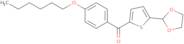 5-(1,3-Dioxolan-2-yl)-2-(4-hexyloxybenzoyl)thiophene